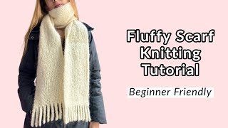 How to knit a scarf for beginners A stepbystep tutorial [upl. by Bobine]