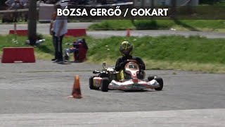 Bózsa Gergő  Gokart  Bázis Bau Szlalomverseny az Intercars Kupáért 2024  TheLepoldMedia [upl. by Teahan]