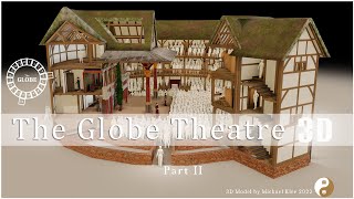 THE GLOBE Theatre 15991613  Elizabethan TheatreShakespeare Theatre  3D ModelPART2Construction [upl. by Fortunato]