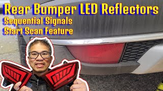 How to install Rear Bumper Sequential LED Reflectors [upl. by Heiney656]