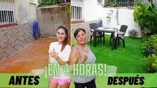 Transformación Terraza ¡¡EN 4 HORAS😱 Reformas Express💪 SORTEO  Nueva Serie [upl. by Lettig416]