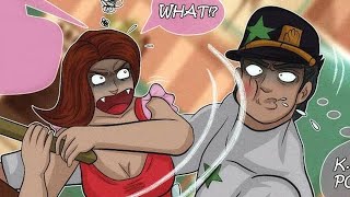 JoJo Comic Dub Jotaro Vs Wife [upl. by Anialram]