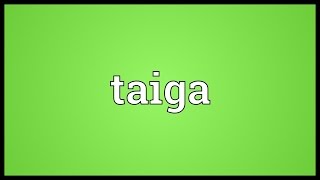 Taiga Meaning [upl. by Madelle]