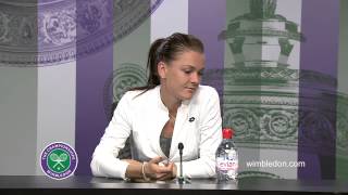 Agnieszka Radwanska SemiFinal Press Conference [upl. by Coveney339]