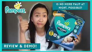 NEW PAMPERS OVERNIGHT PANTS DIAPER REVIEW amp DEMO BEST DIAPER 2020  Mommy Kara [upl. by Belmonte]