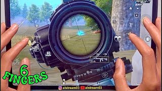 FASTEST GAMEPLAY 6FINGER NO GYROSCOPE⁉️ HANDCAM IPAD PRO M2 Chip‼️🔥 PUBG MOBILE [upl. by Esilana]