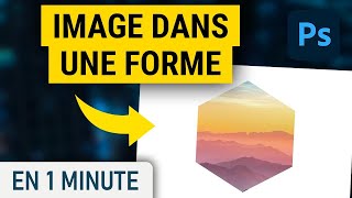 Comment Insérer une photo dans une forme sur Photoshop les bases de Photoshop [upl. by Lamrouex]