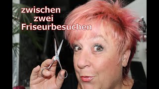 Haare rund ums Ohr schneiden  Haare schneiden DIY  Friseurbesuch rauszögern [upl. by Snook]