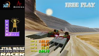 Star Wars Episode 1 Racer 1999  Lucasarts Gameplay Walkthrough  3dfx  Aureal Vortex2 [upl. by Anilet877]