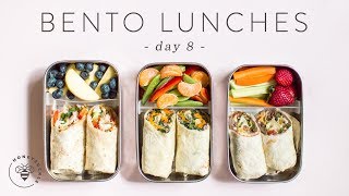 3 Healthier BENTO BOX Lunch Ideas 🐝 DAY 8  HONEYSUCKLE [upl. by Alehtse]