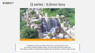 Wisenet Q Series 4M Fixed lens Demo [upl. by Neliac]