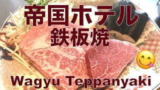 【帝国ホテル／鉄板焼】和牛＆伊勢海老コース✨前菜から、デザートまでお料理全てを紹介。見惚れる鉄板シーンあり‼️WAGYU TEPPANYAKI in Tokyo Japan（Eng Sub） [upl. by Pride]