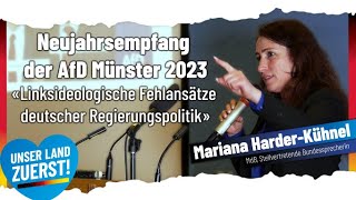 quotLinksideologische Fehlansätze deutscher Regierungspolitikquot  Mariana HarderKühnel MdB [upl. by Zerline523]