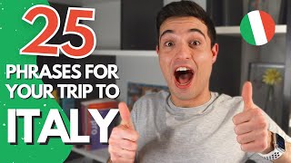 Italian Phrases To TRAVEL TOP 25 Phrases You Need in Italian [upl. by Elrod878]