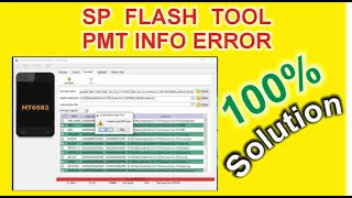 SP Flash Tool PMT Error  Solution [upl. by Aneekal]