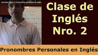 Aprender ingles 2 Pronombres personales en ingles [upl. by Jamilla214]