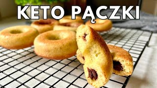 KETO PĄCZKI Z CZEKOLADĄ LUB DŻEMEM  Bez nabiału bez cukru [upl. by Ottinger]