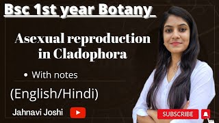 Cladophora Asexual reproduction Notes Bsc 1st year [upl. by Assillem]