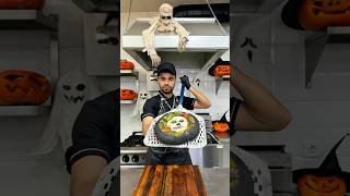 pumpkinsauce amp black Neapolitan pizza with burrata cheese recipe🍕🎃pizza cooking recipe shorts [upl. by Notsirb427]