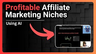 How to Find Profitable Affiliate Marketing Niches with AI in 2024 [upl. by Attenohs]