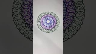 ❤️🥰Create Tranquil Spirograph Art Relaxing Geometric Patterns❤️🥰 spirograph shorts spiroart [upl. by Hooker]