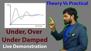 Live demo of Under damped Over damped Critically damped control systems [upl. by Rieger]