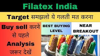 filatex india share latest news  filatex india share target  filatex india share breakout [upl. by Scuram]