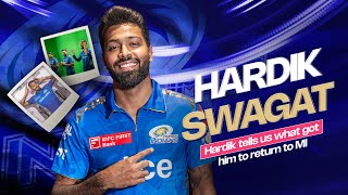 Hardik is back home 💙  Mumbai Indians [upl. by Silrac]