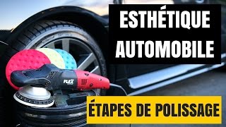 ÉTAPES DE POLISSAGE DE LA PEINTURE DE VOITURE Compound et polish [upl. by Fruin]