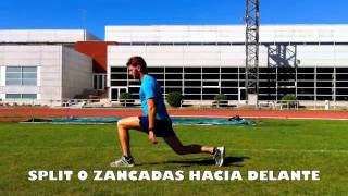 Personal Running  Split o zancadas hacia delante 1m4v [upl. by Ateiluj]