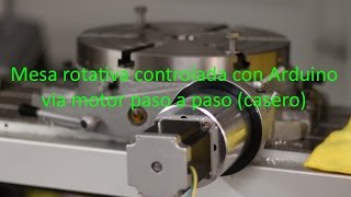 Como hacer mesa rotativa giratoria controlada con motor paso a paso y Arduino [upl. by Melinda]