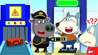 Airport Adventures for kids with Wolfoo  Kids Safety Cartoon 🤩 Wolfoo Kids Cartoon [upl. by Wendye116]