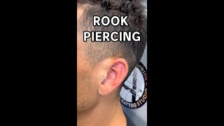 rook piercing with needle [upl. by Enyrhtak]