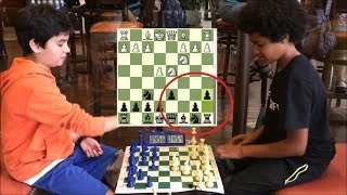 12 Year Old Shark Plays Sicilian Najdorf vs 13 Year Old Tiger [upl. by Dygal]