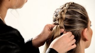 How to Do a Reverse French Braid  Braid Tutorials [upl. by Reeve131]