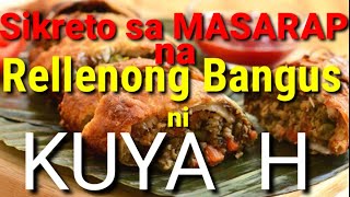 How to cook the Best Rellenong Bangus Recipe of Kuya H Vlog 19 [upl. by Leirol]