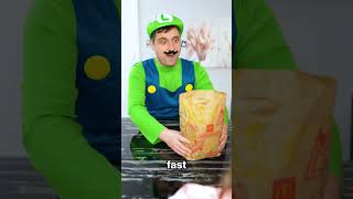 Never Choose Fast Food Over Pasta supermario familygamestories [upl. by Nohsreg]