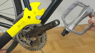 How to Remove and Reinstall the Pedals on a Bicycle [upl. by Tehcac603]