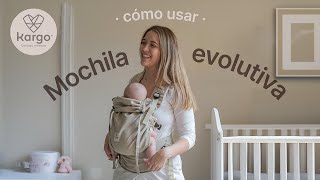 Mochila ergonómica evolutiva Kargo  crece con tu bebé  desde los 4 kilos hasta 2 años [upl. by Martine]