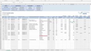 Urenregistratie in Excel voor ZZPers  demonstratie [upl. by Gintz]