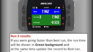 Qstarz LTQ6000 quotDrag Race run time display screenquot [upl. by Adnawat]