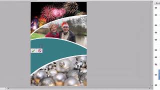 kerstkaart maken met Photoshop Elements [upl. by Arytal]