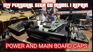 Finally Getting Around To My Personal Sega CD Model 1  Power Supply Issues And Main Board Recap [upl. by Medarda]