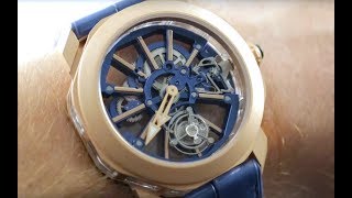 Bulgari Octo Roma Tourbillon Sapphire 103157 Bulgari Watch Review [upl. by Vidovik862]