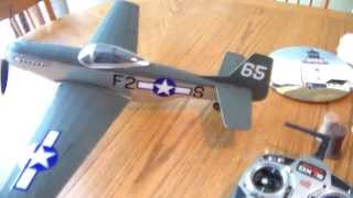 Guillows kit 402 P51 Mustang RC conversion [upl. by Bibbie]