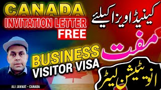 Canada business Visitor Visa Canada Visit Visa 2024  Canada invitation letter [upl. by Aile]