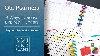 9 Ways To Reuse Expired Planners  Beyond the Basics  Planner Ideas [upl. by Edee]