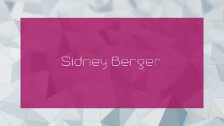 Sidney Berger  appearance [upl. by Erina]