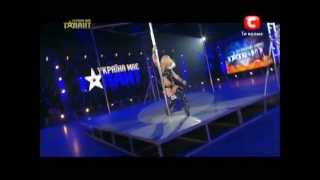 HD Ukraines Got Talent  Anastasia Sokolova  Pole Dance First Representation [upl. by Arihk]