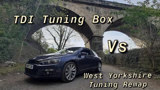 TDI Tuning Box vs WYTuning Remap on VW Scirocco 20 TDI 175 BHP [upl. by Wolff]